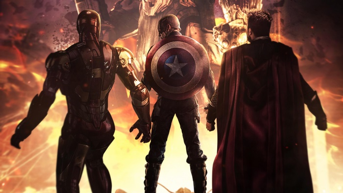 Avengers: Endgame, Iron Man, Captain America, Thor, 4K