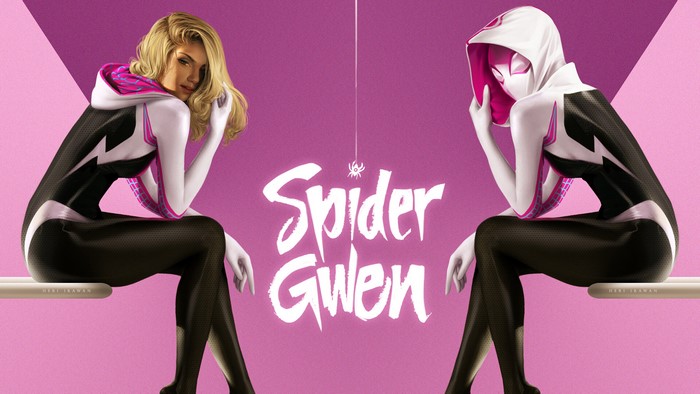 Drawing Spider Gwen Digital Art Spider Man Spider Man Into The Spider Verse Gwen Stacy 0650