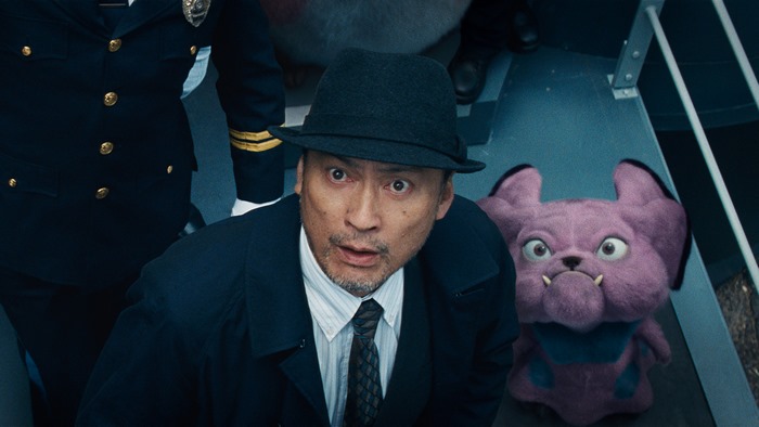 Detective Yoshida and Snubbull from Pokemon: Detective Pikachu 4K