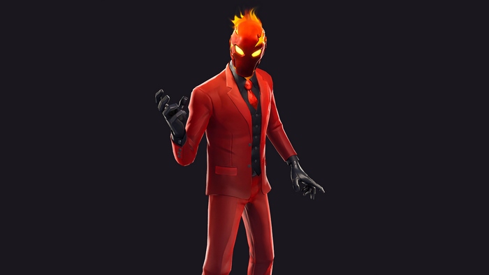 Fortnite, Inferno, Outfit, Skin, 4K