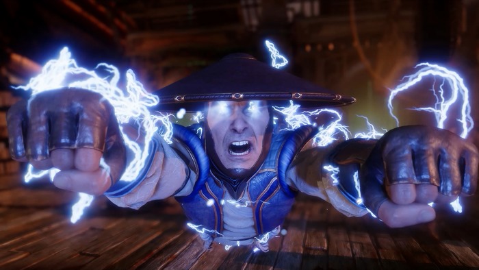Raiden from Mortal Kombat 11 using lightning 4K