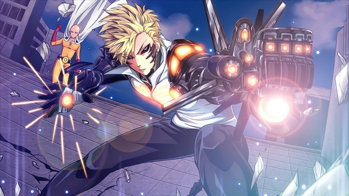 Genos and Saitama from One Punch Man 4K