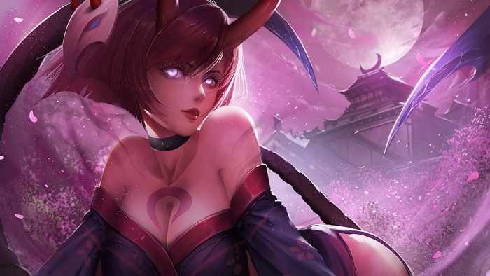Bloodmoon Evelynn, LoL, 4K