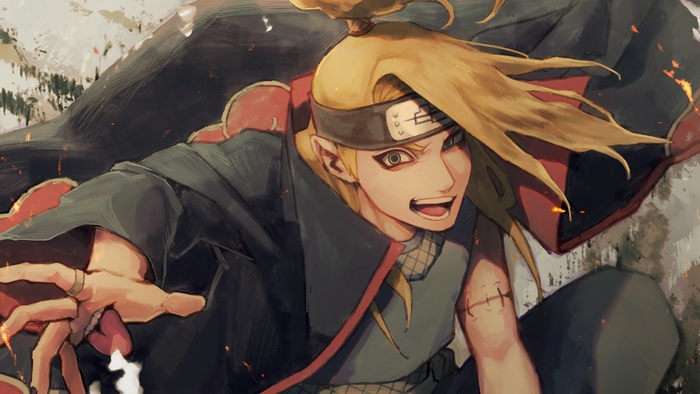 Deidara, Akatsuki, 4K
