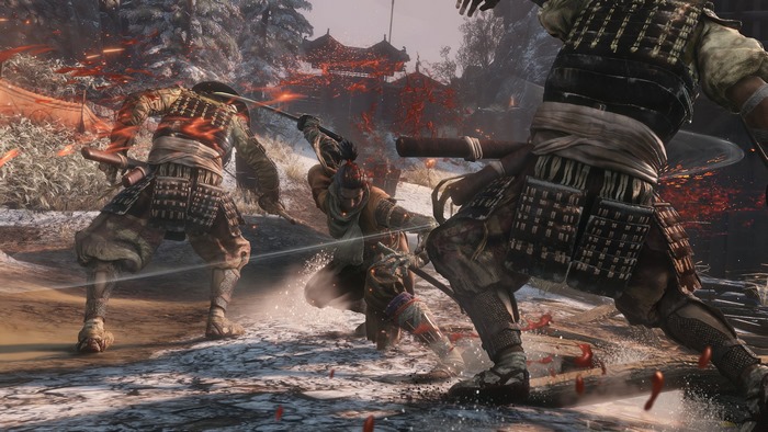 Samurai fighting in Sekiro: Shadows Die Twice 4K