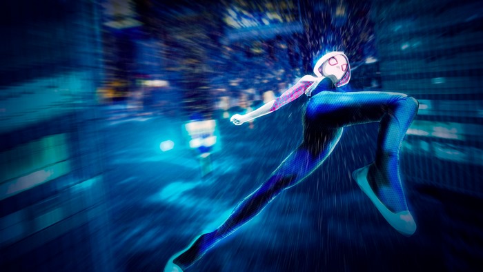 Spider-Gwen from Spider-Man: Into the Spider-Verse 4K