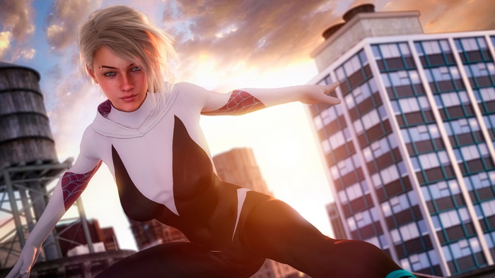 Spider-Gwen, Spider-Man: Into the Spider-Verse, 4K
