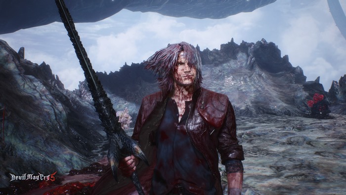 Dante from Devil May Cry 5 with a sword