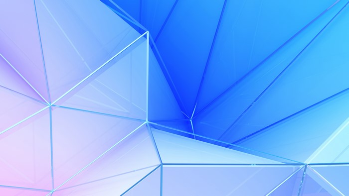 Abstract Blue and Pink Geometric Polygon Design 4K