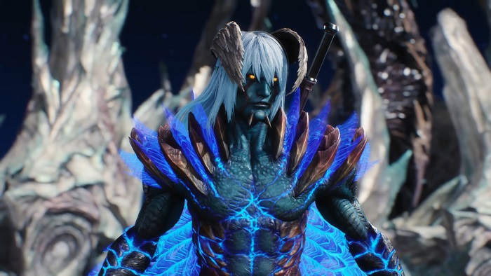 Nero from Devil May Cry 5 in Devil Trigger form