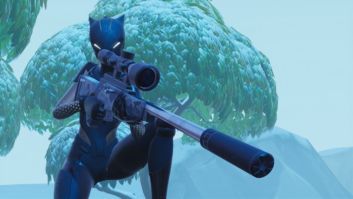 Lynx from Fortnite Battle Royale with Sniper Rifle 4K