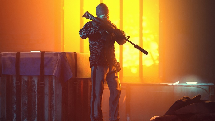 PlayerUnknowns Battlegrounds character with rifle