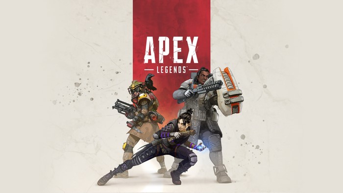 Apex Legends characters Bloodhound, Wraith, and Gibraltar