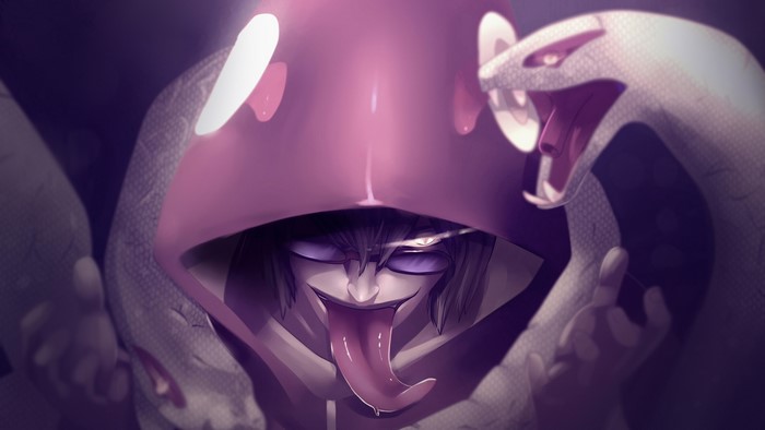 Kabuto Yakushi with snakes 4K