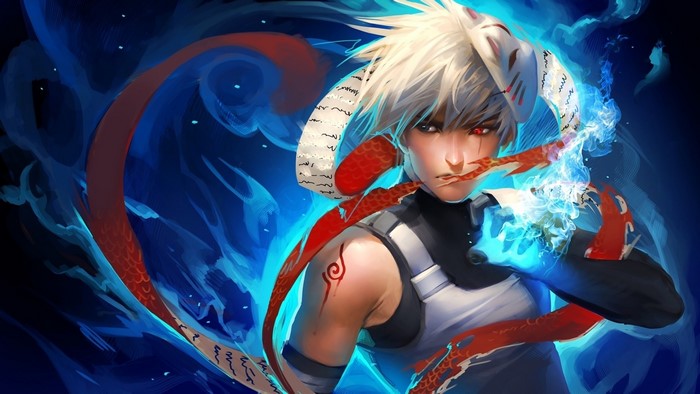 Kakashi, Sharingan, Unmasked, 4K