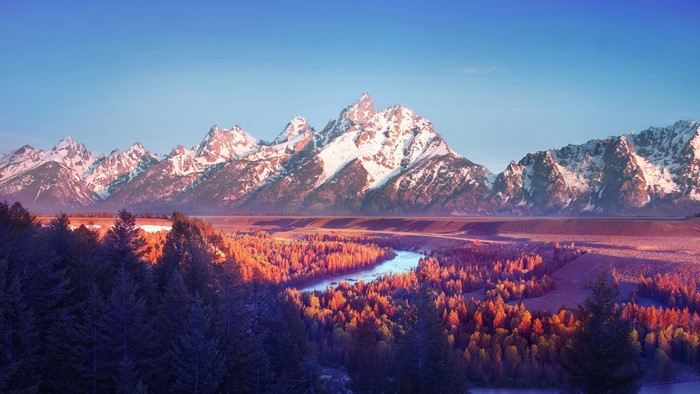 Grand Teton National Park Landscape 4K