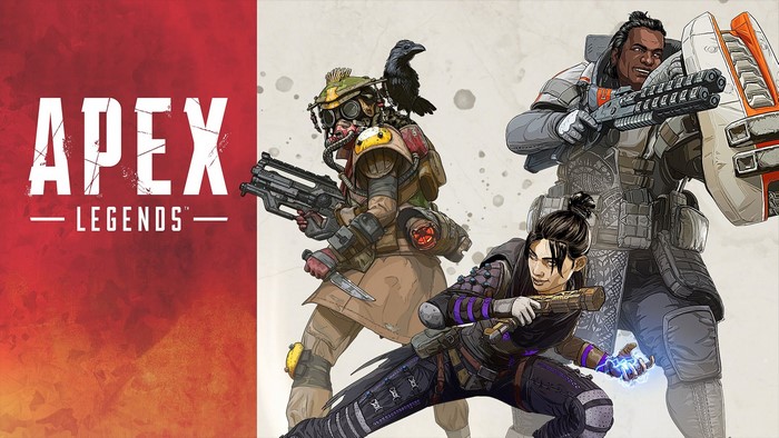 Apex Legends Characters Bloodhound, Wraith, and Gibraltar 4K