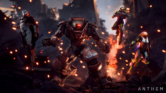 Anthem Javelin suits: Colossus, Storm, Interceptor, Ranger