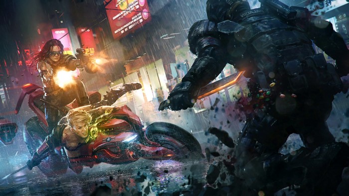 Cyberpunk Battle 4K