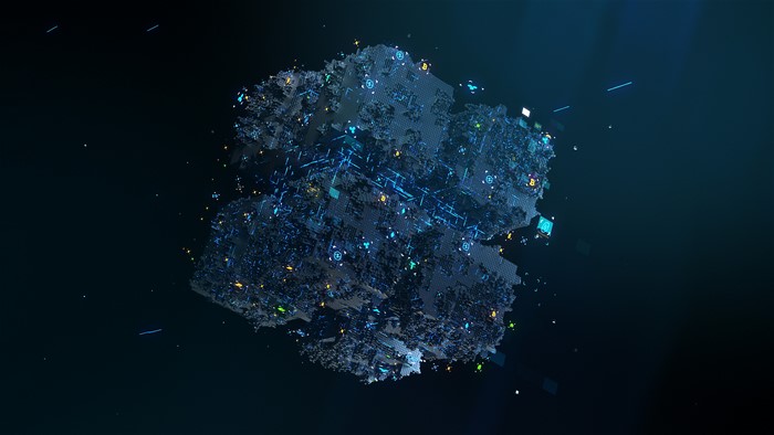 Bitcoin Cryptocurrency Cube 4K