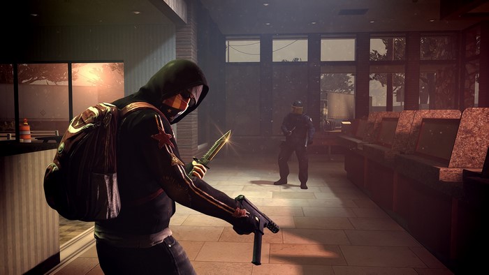 CS: GO Terrorist with knife and gun