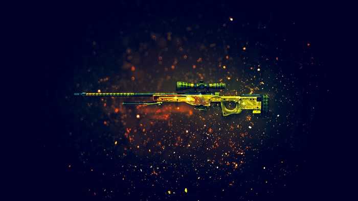 AWP Dragon Lore Skin CS:GO 4K