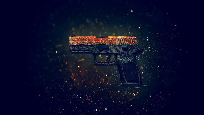 CS:GO P250 Mehndi Skin 4K