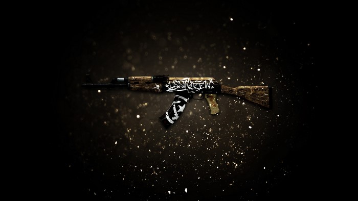 AK-47 Wasteland Rebel skin from CS:GO 4K