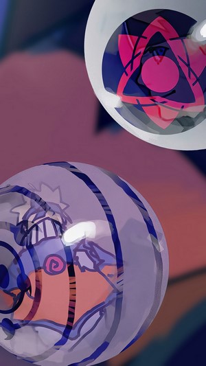Sharingan and Rinnegan eyes 4K
