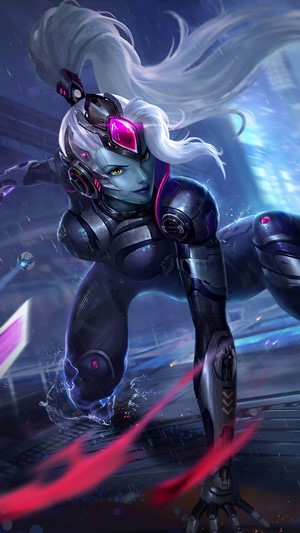 Cyberpunk Girl Warrior 4K