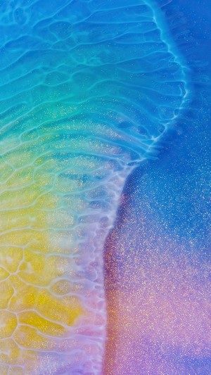 Colorful Ocean Wave Scenery 4K