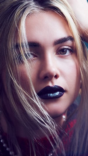 Florence Pugh Close-up Portrait