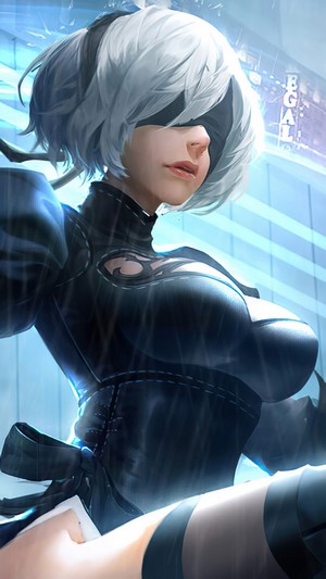 2B from Nier Automata 4K