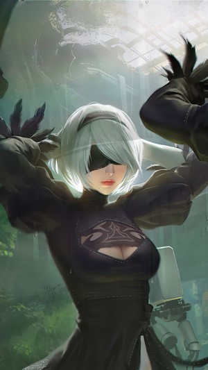 YoRHa 2B, Nier Automata, 4k