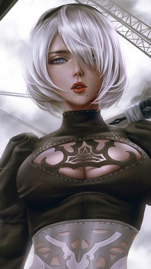 YoRHa 2B, Nier Automata, 4k