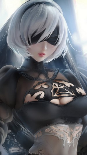 YoRHa 2B, Nier Automata, 4k