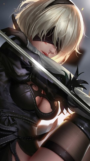 Nier Automata, 2B, Sword HD