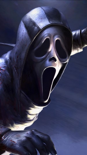 Ghost Face, Knife, Dead by Daylight, 4k