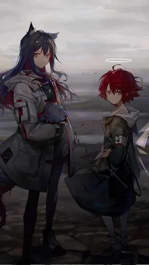 Texas and Sora from Arknights 4K