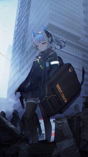 Arknights, Liskarm, Amiya, Anime, Girls, 4k