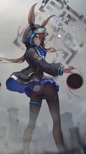 Anime, Girls, Amiya, Arknights, 4k