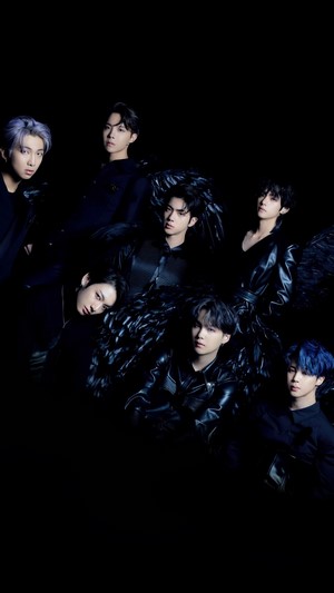 BTS, Map of the Soul 7, All Members, Black Wings, 4k