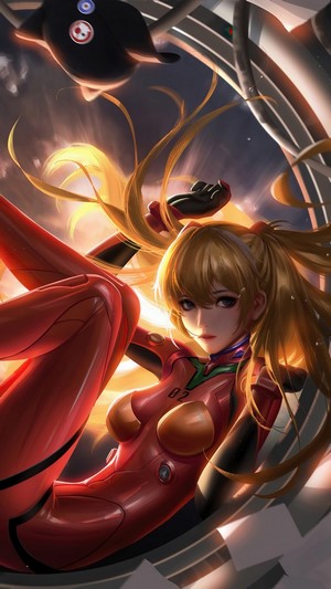 Asuka Langley Soryu from Evangelion in 4K