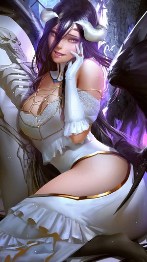 Albedo, Overlord, 4k