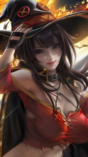 Megumin, KonoSuba, 4k