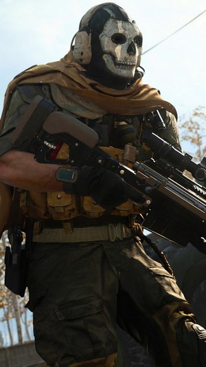 Ghost, Sniper, Rifle, COD Modern Warfare, Season 2, 4k