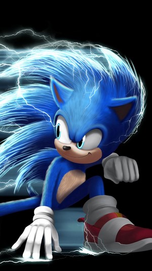 Sonic the Hedgehog, Movie, 2020, Art, 4k