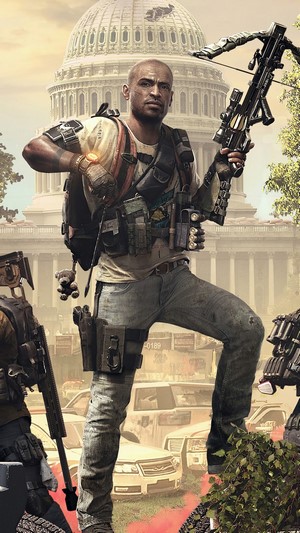 Agent from The Division 2 in Washington DC 4K