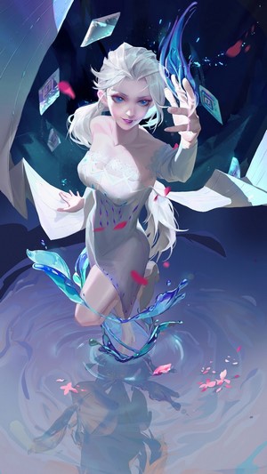 Elsa from Frozen 2 Art 4K