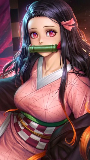 Nezuko, Kimetsu no Yaiba, 4k HD Phone Wallpaper | Rare Gallery